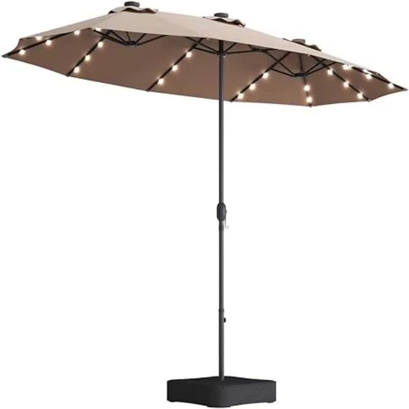 Outdoor Lighting Unit - Guarda-Sol de Jardim 15X9ft com Luz