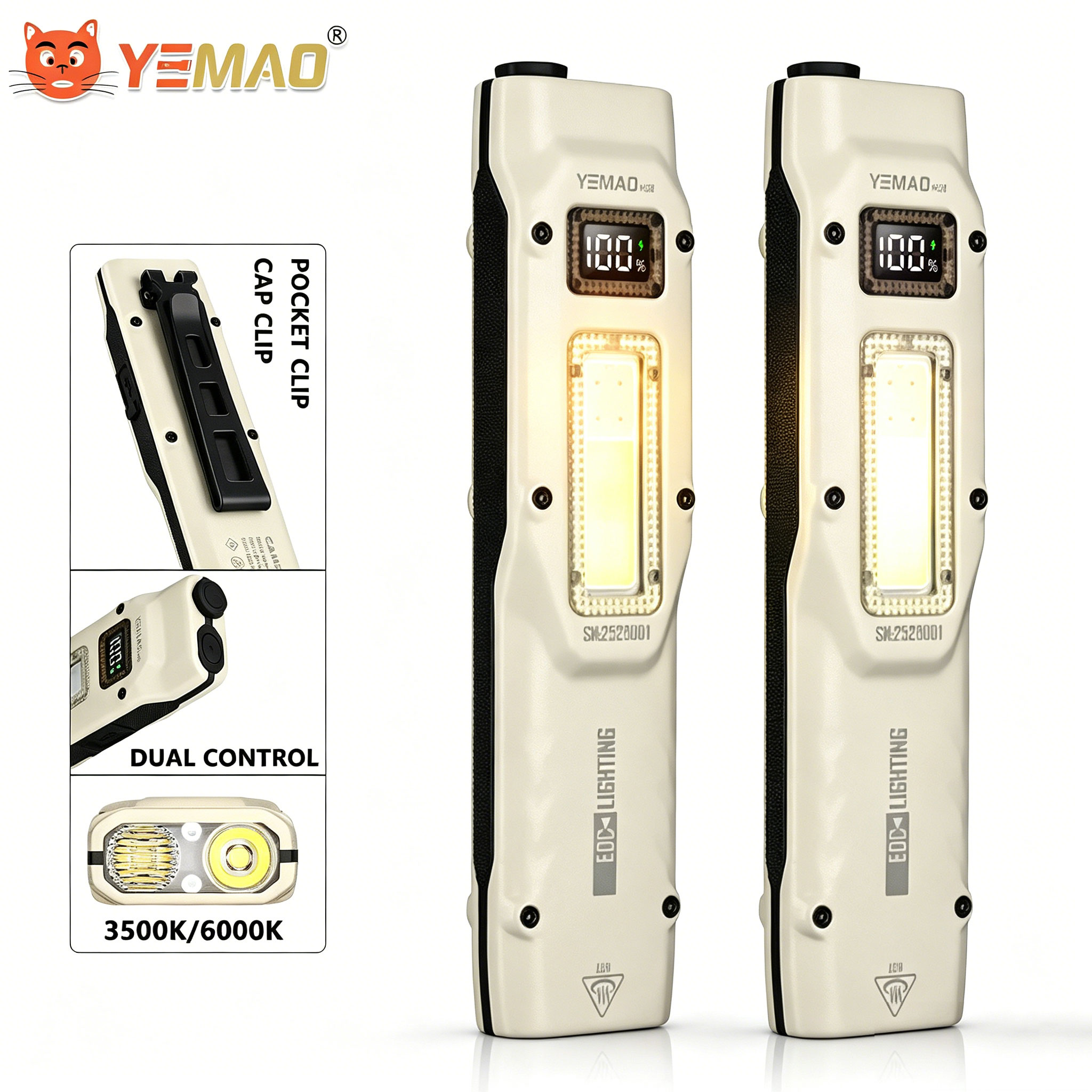 Outdoor Lighting Junction Box - 880LM portátil YEMAO M28 Ultra-fino lanterna