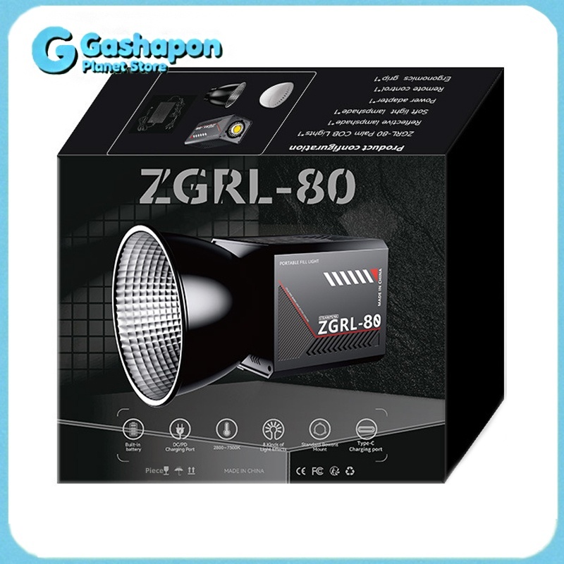 Outdoor Lighting Video Shooting - ZGRL80 80W COB Luz de vídeo