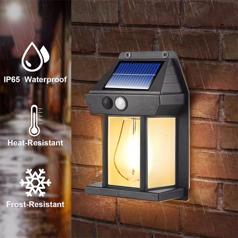 Outdoor Lighting On Fence - Outdoor impermeável Solar Wall Light, Luminous