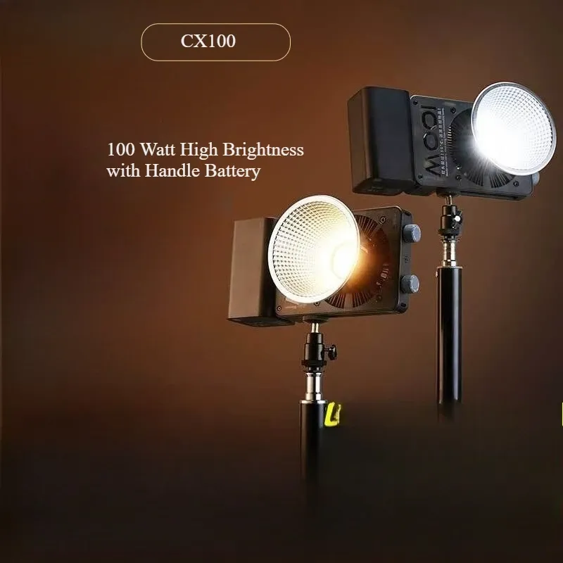 Outdoor Lighting Video Shooting - CINEPEER CX100 100W Luz de preenchimento