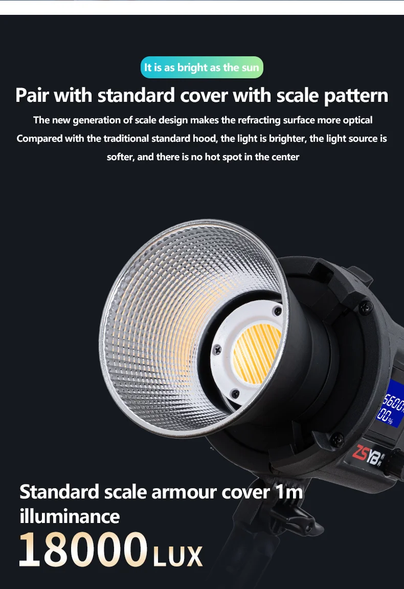 Outdoor Lighting Video Shooting - Luz LED bicolor ZSYB CL-60Bi 3200-5600k