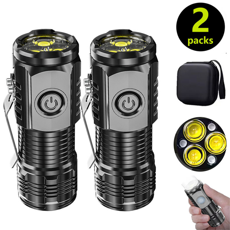 Outdoor Lighting Ideas - Mini lanterna 3LED com clipe de