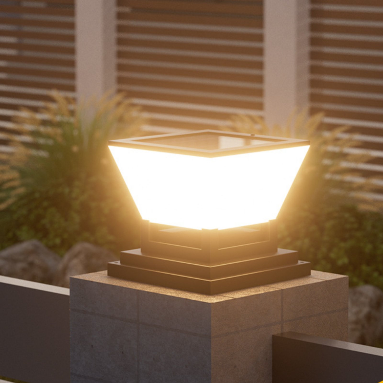 Outdoor Lighting For Fence - Lanterna Solar para Poste, Resistente à