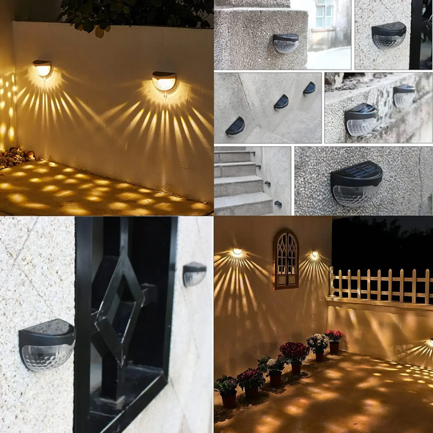Luz Solar LED para Exterior, L - Outdoor Lighting On Fence avaliação e preço