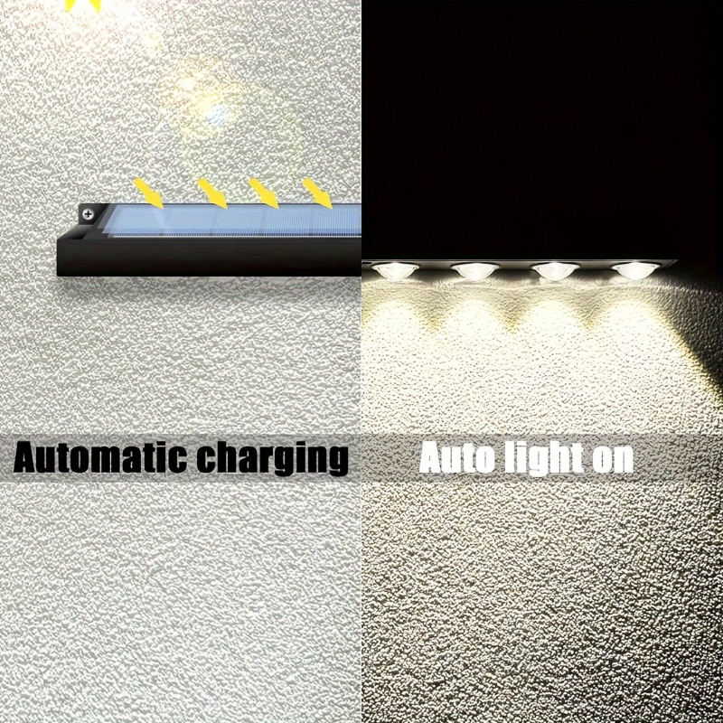 1/2/4 Peças Luzes Solares para - Outdoor Lighting On Fence avaliação e preço