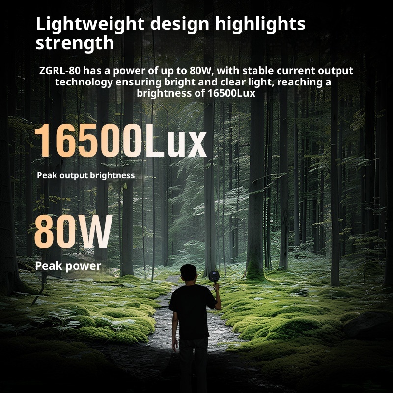 ZGRL80 80W COB Luz de vídeo po - Outdoor Lighting Video Shooting avaliação e preço