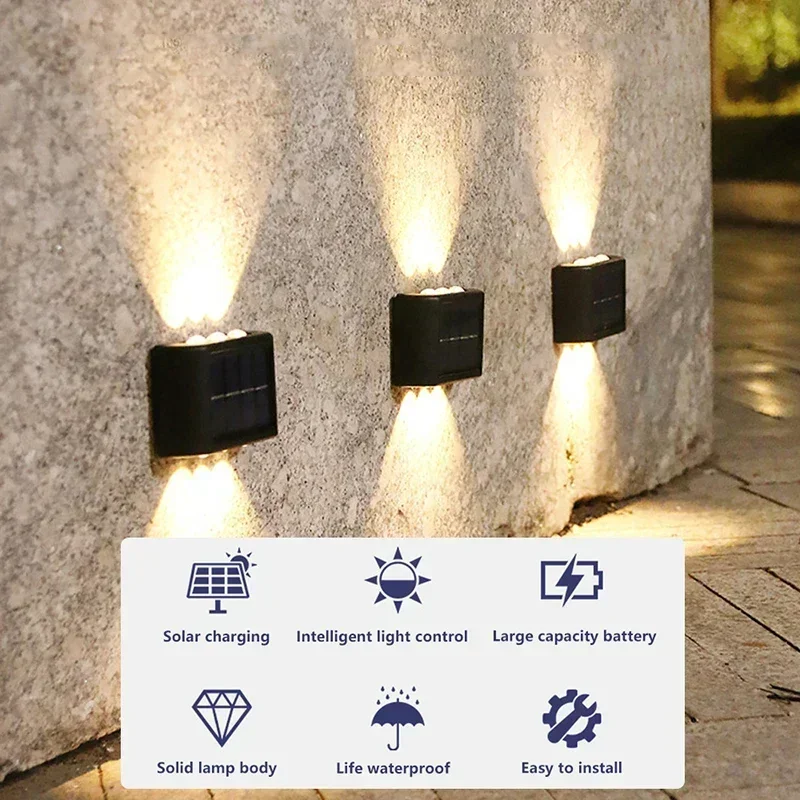 Luz Solar LED para Exterior, L - Outdoor Lighting For Fence avaliação e preço