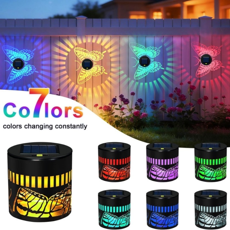 Luzes Decorativas Solares em F - Outdoor Lighting On Fence avaliação e preço