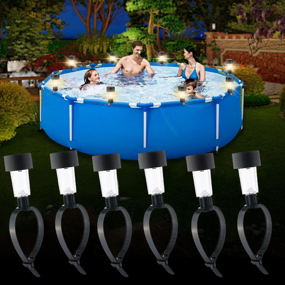 Luzes LED Solares para Piscina - Outdoor Lighting For Fence avaliação e preço