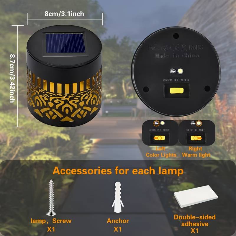 Conjunto de 2 Lanternas Solare - Outdoor Lighting For Fence avaliação e preço