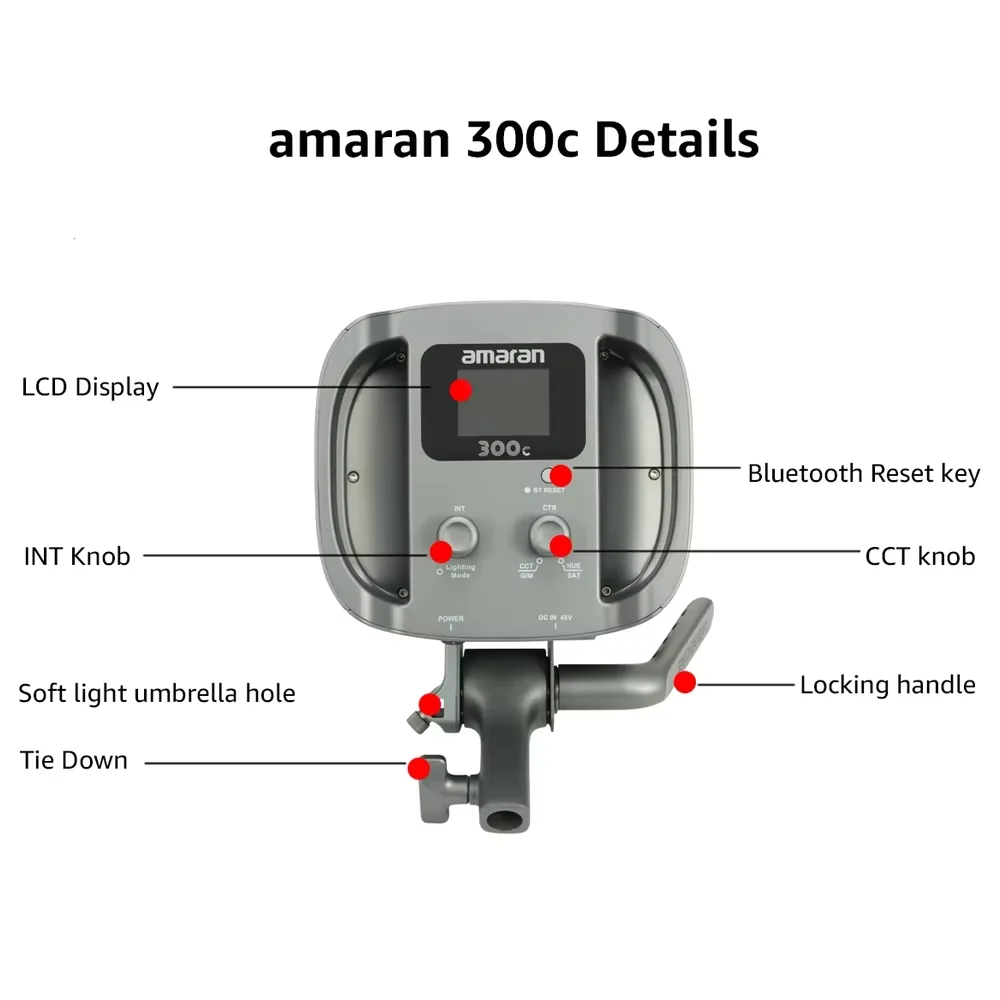 Aputure amaran 300C RGB Luz de - Outdoor Lighting Video Shooting avaliação e preço