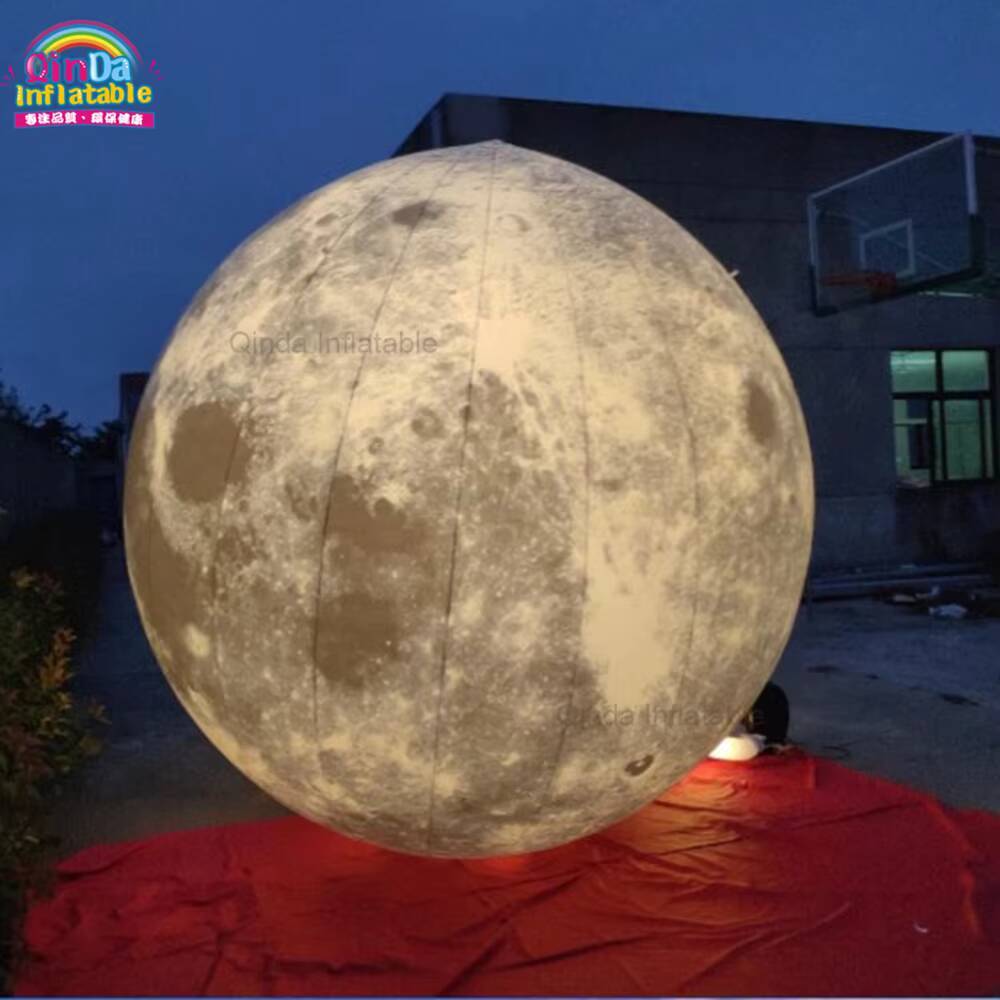 Lua inflável gigante decorativ - Outdoor Lighting Rental avaliação e preço