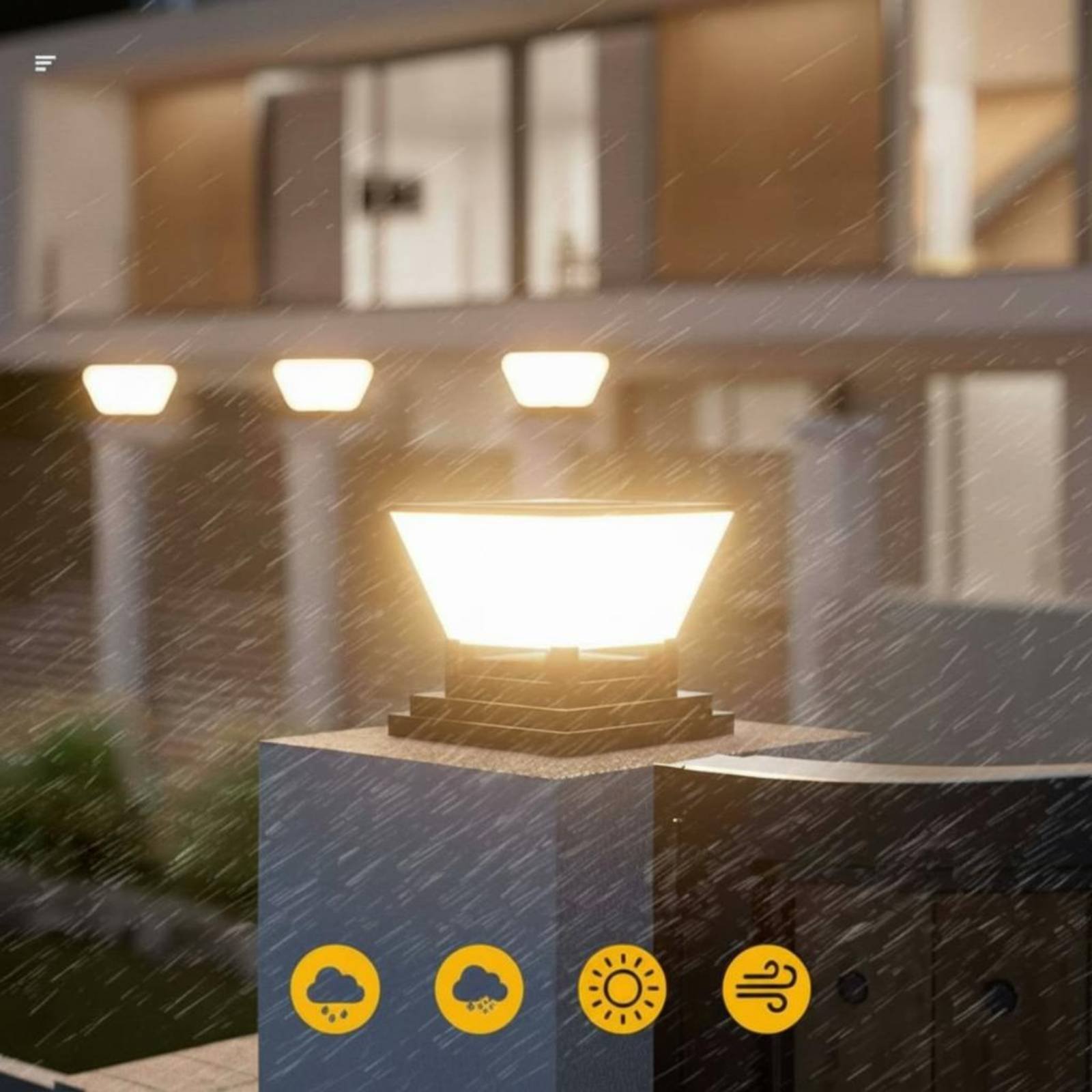 Lanterna Solar para Poste, Res - Outdoor Lighting For Fence avaliação e preço